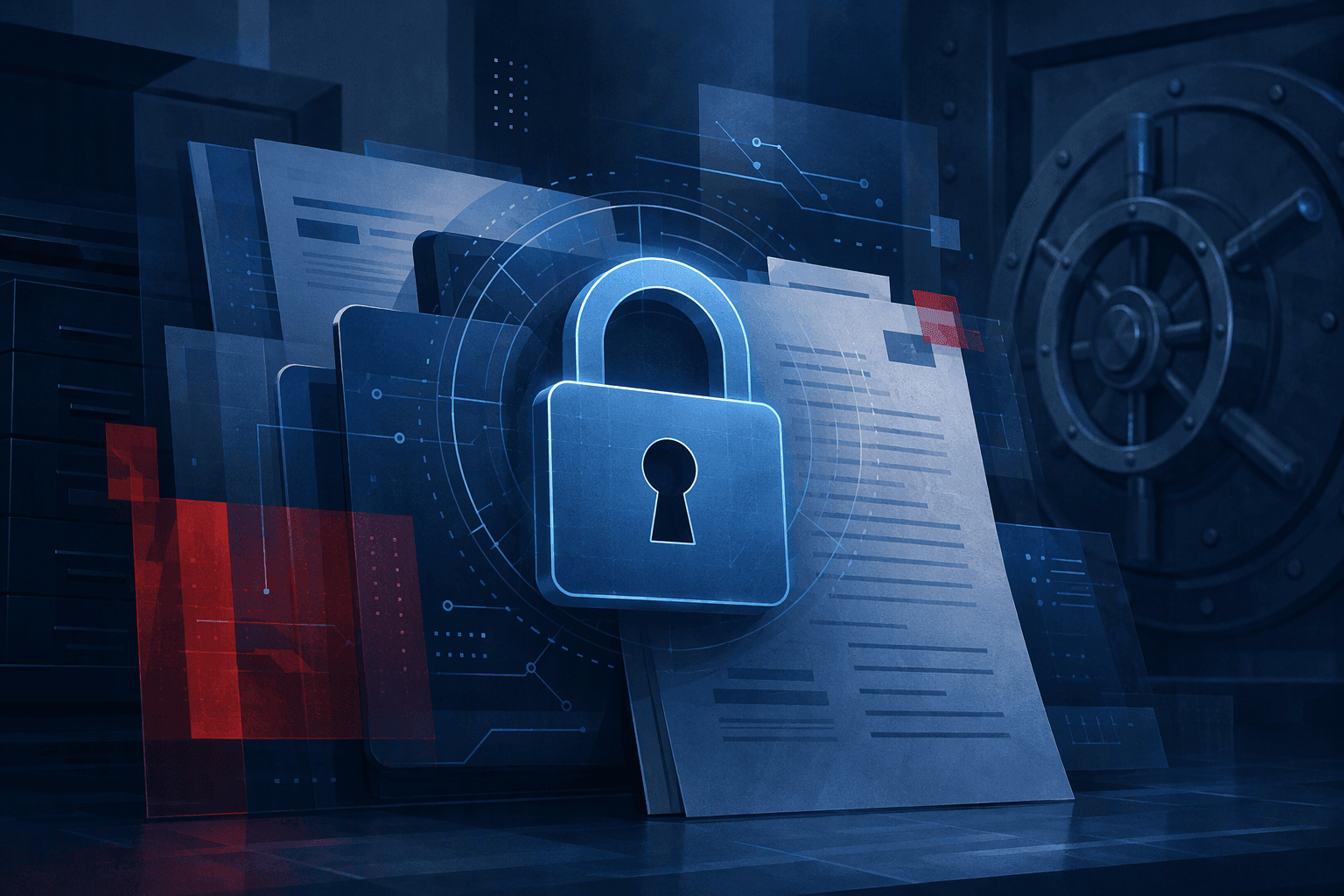 Cybersecurity data protection - illustration, Jake Team LLC