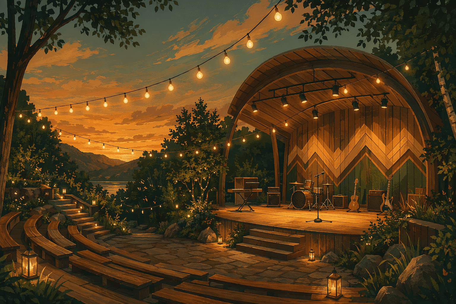 Summer Concert - illustration, Jake Team LLC