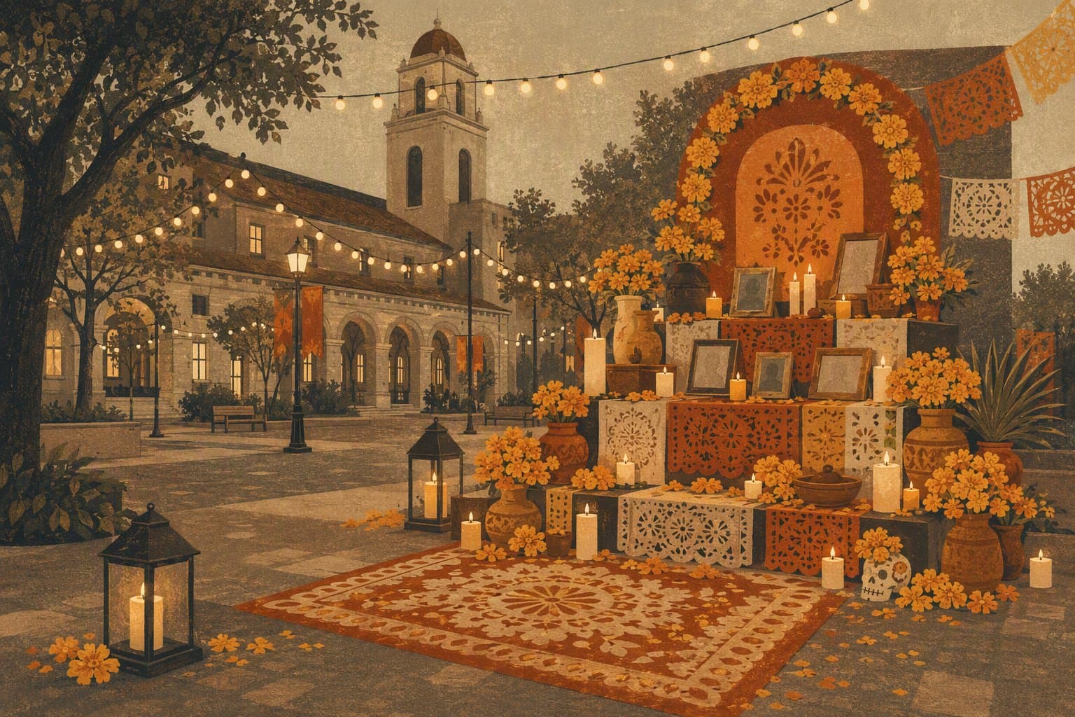 Community Altar Celebration - illustration, Jake Team LLC