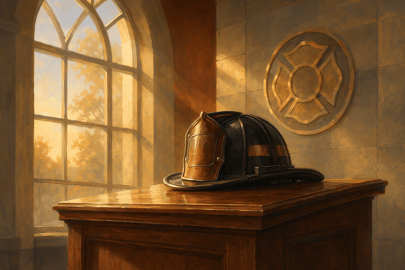 Firefighter memorial - illustration, Jake Team LLC