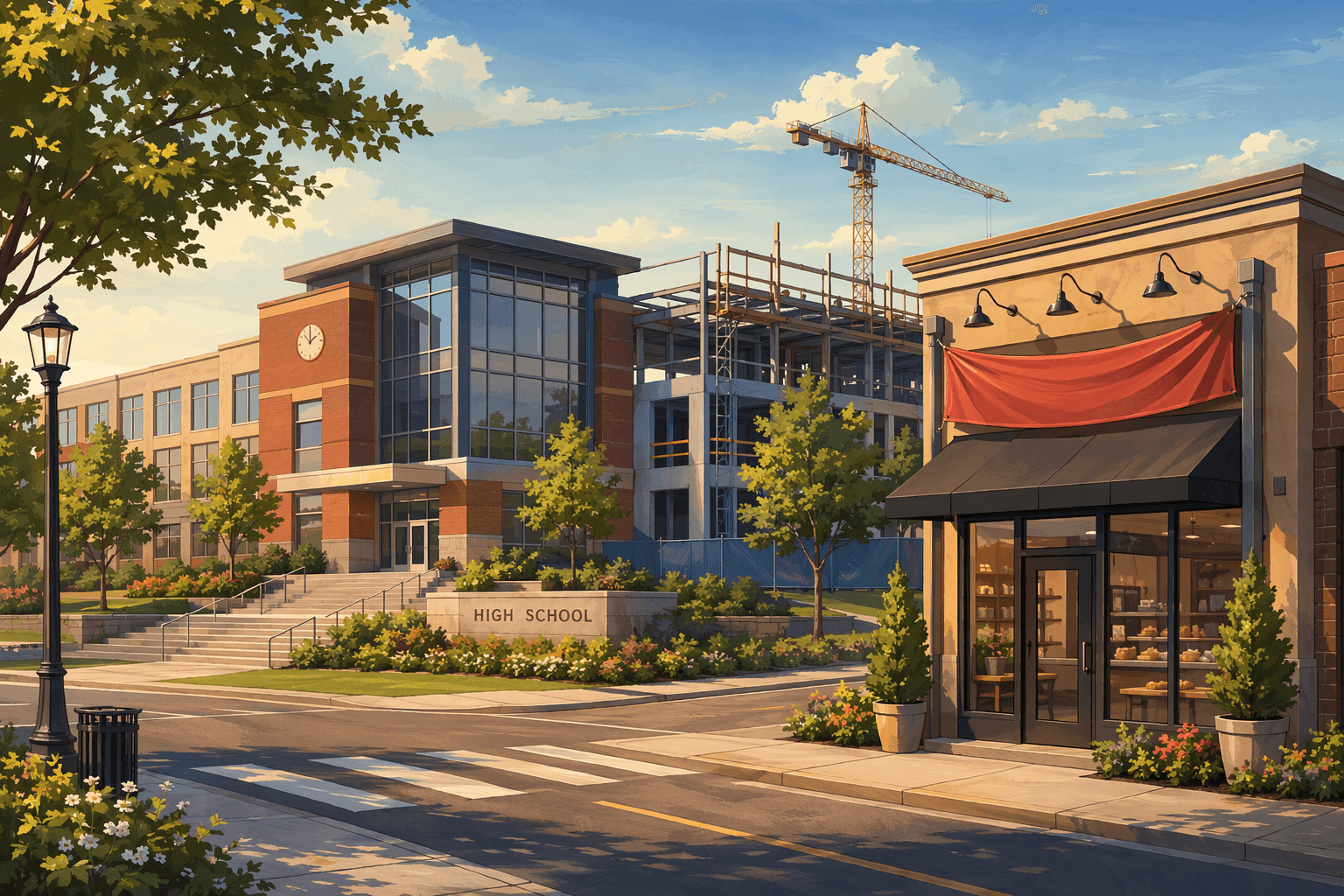 School and Business Growth - illustration, Jake Team LLC