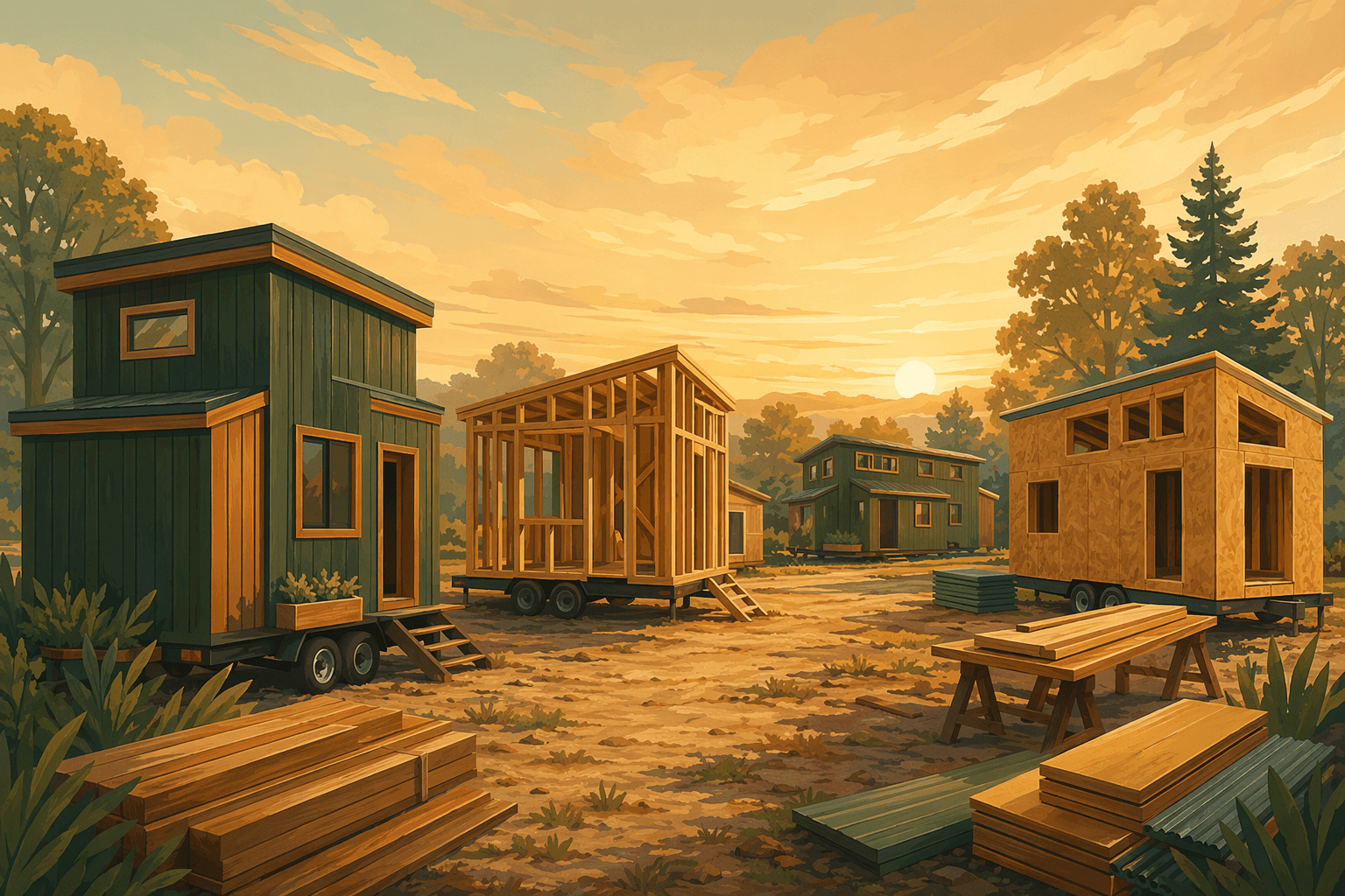 Tiny homes - illustration, Jake Team LLC
