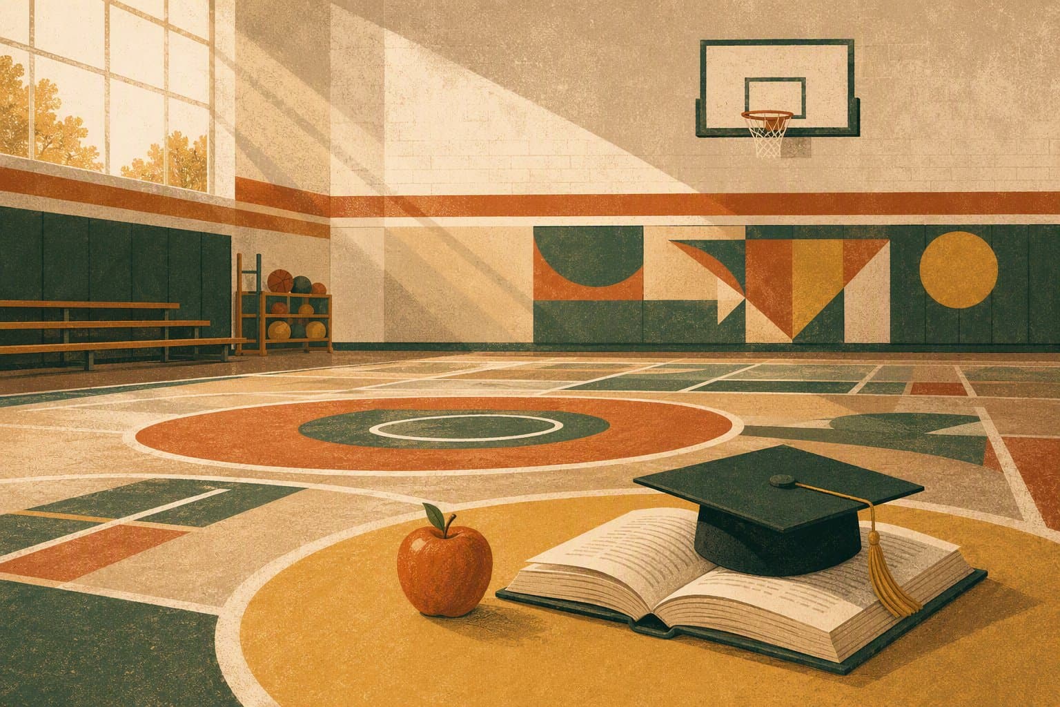 School Fitness - illustration, Jake Team LLC