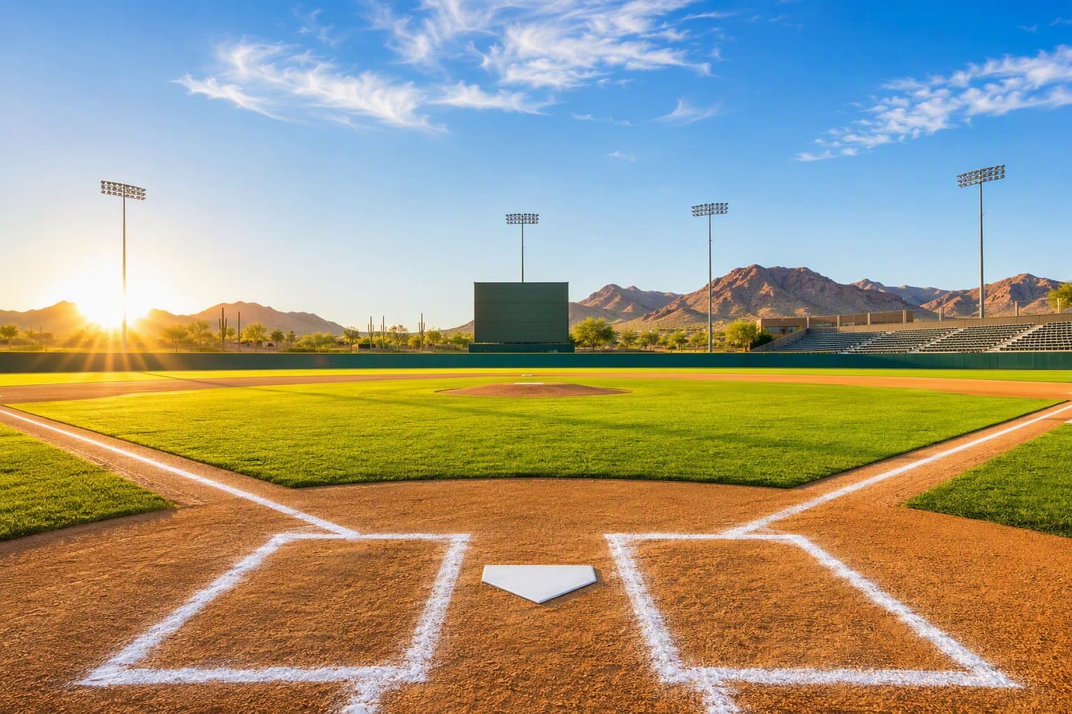 Sunlit Ballpark - illustration, Jake Team LLC