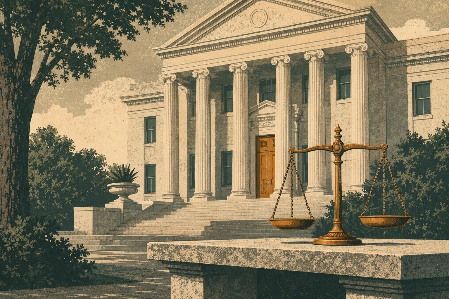 Queen Creek Justice - illustration, Jake Team LLC