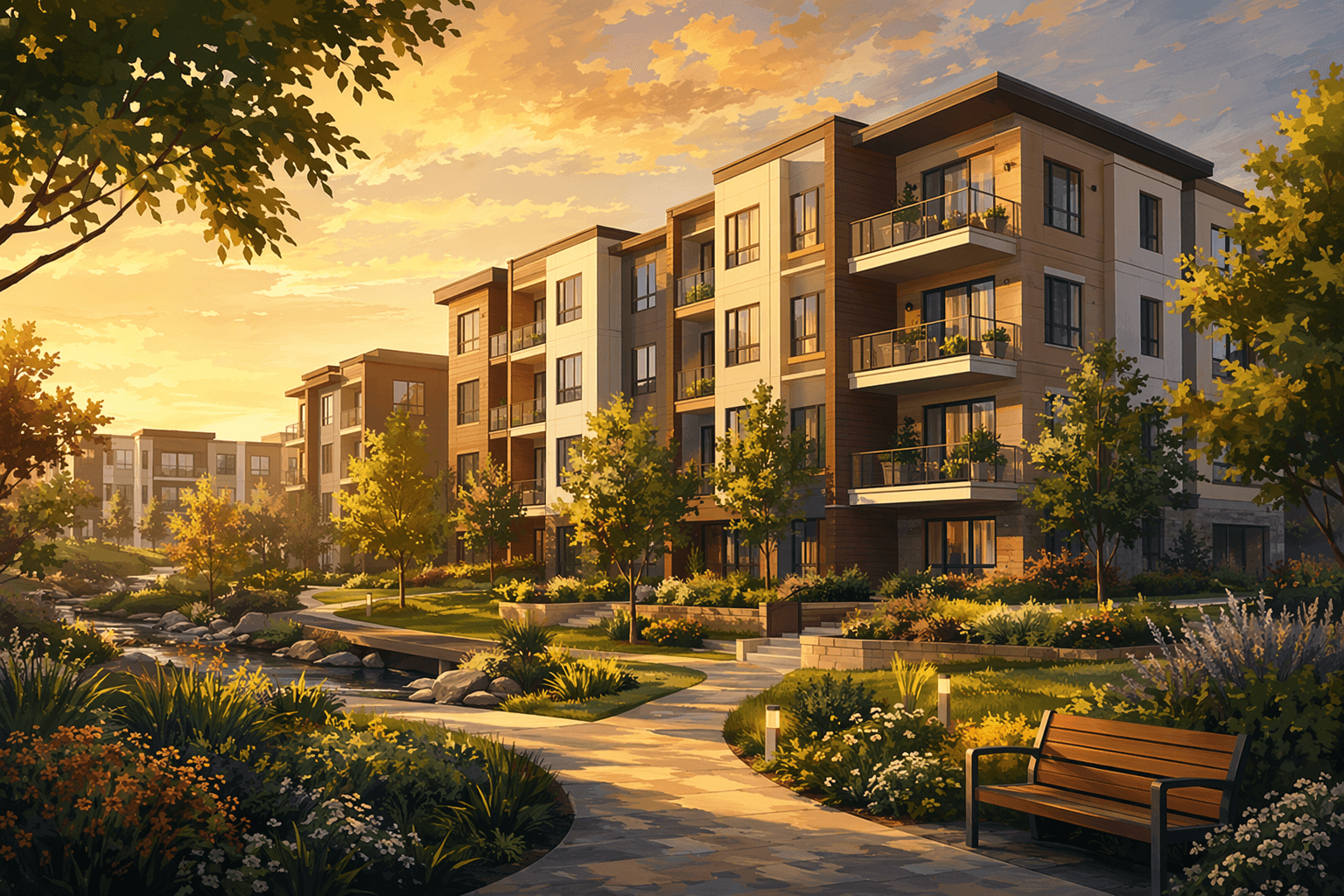 Housing development - illustration, Jake Team LLC