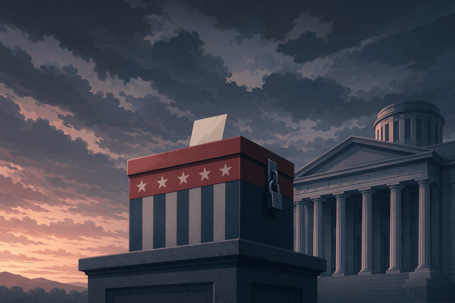 School voucher ballot - illustration, Jake Team LLC