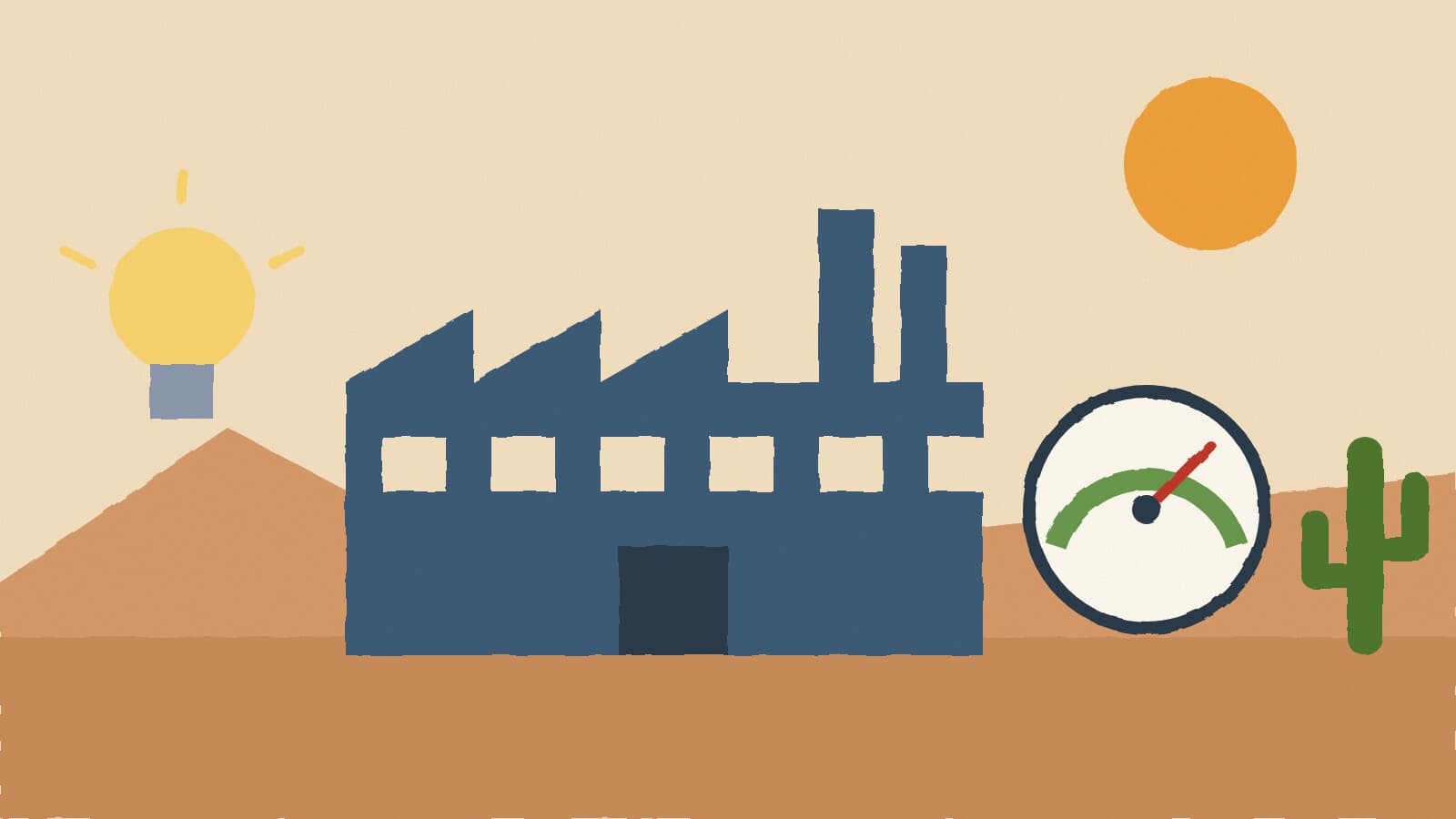 Factory energy audit clipboard - illustration, Jake Team LLC