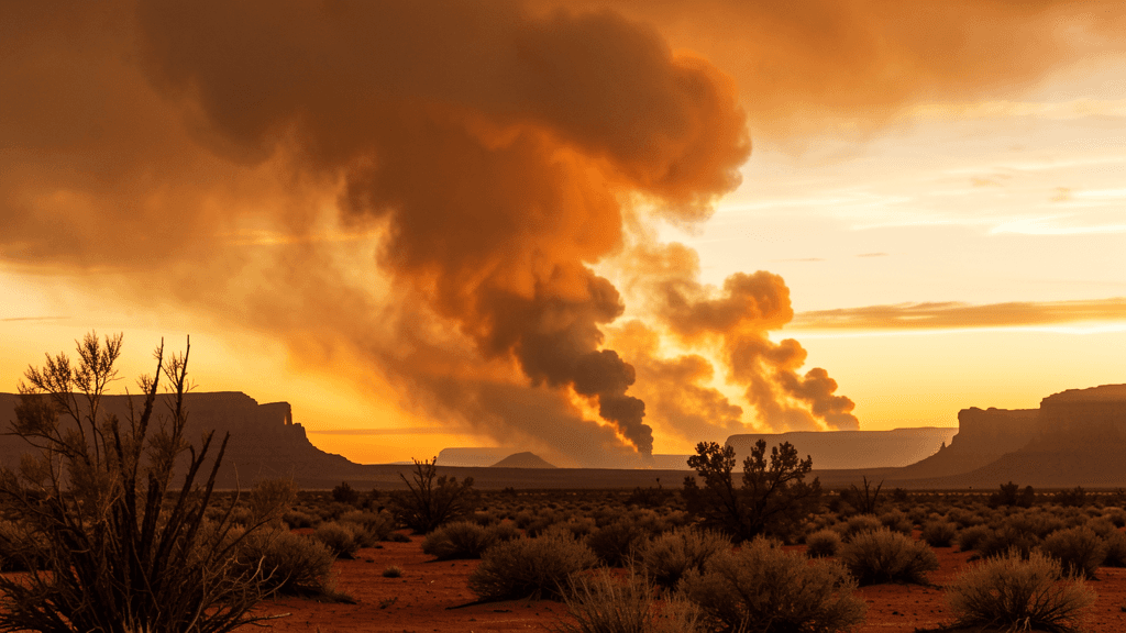 Arizona wildfires — illustration, Jake Team LLC