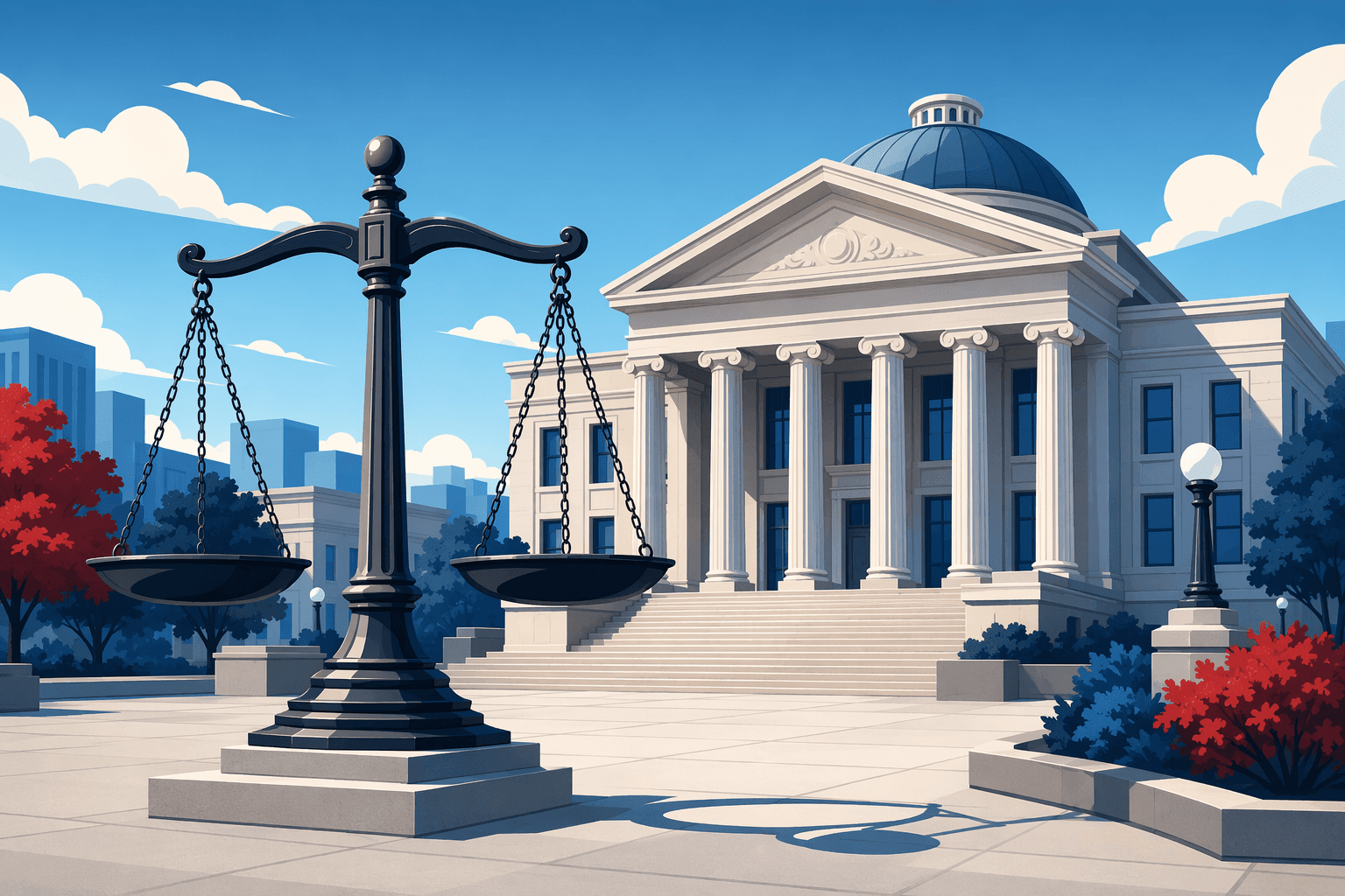 scales of justice - illustration, Jake Team LLC