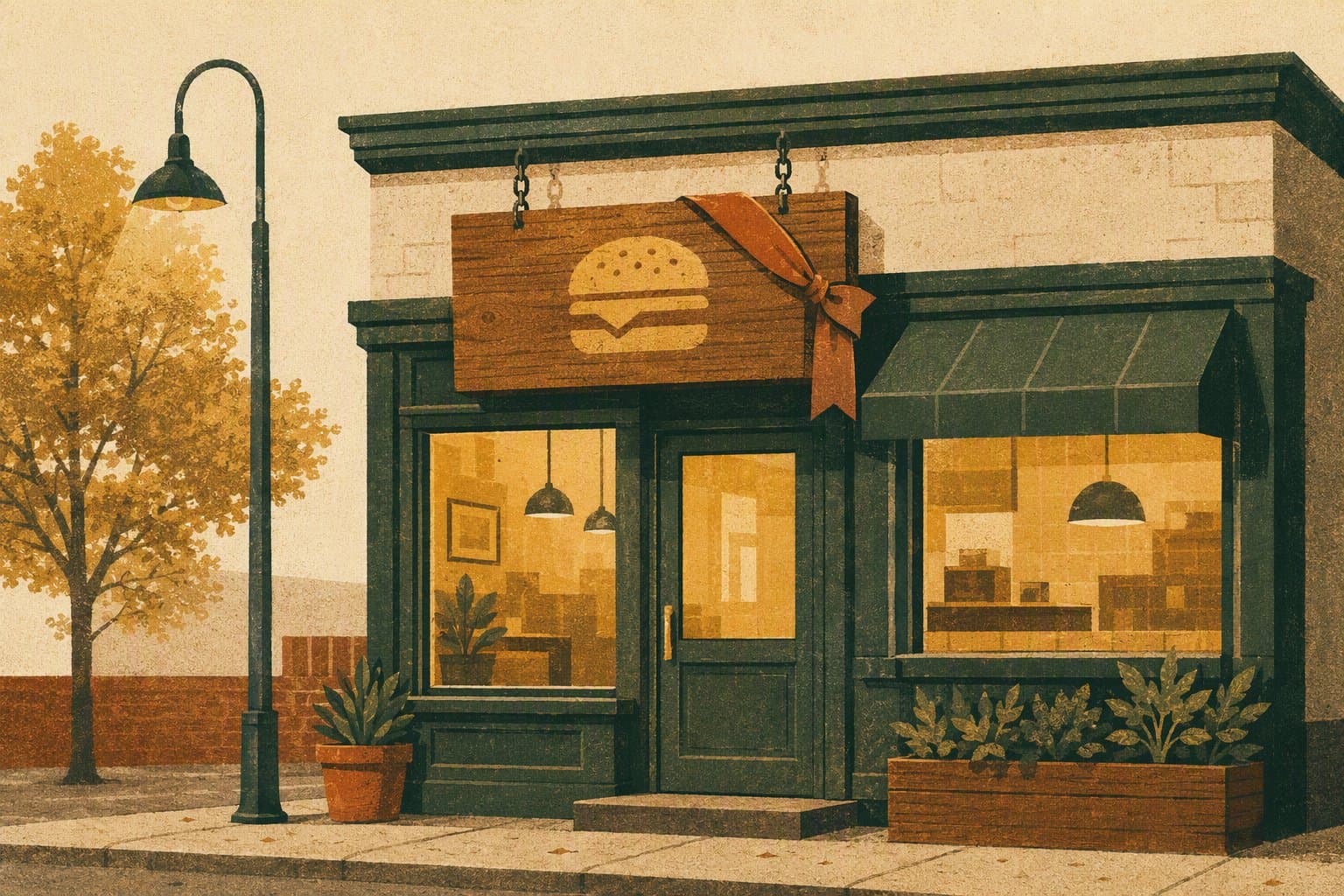 Local Restaurant - illustration, Jake Team LLC