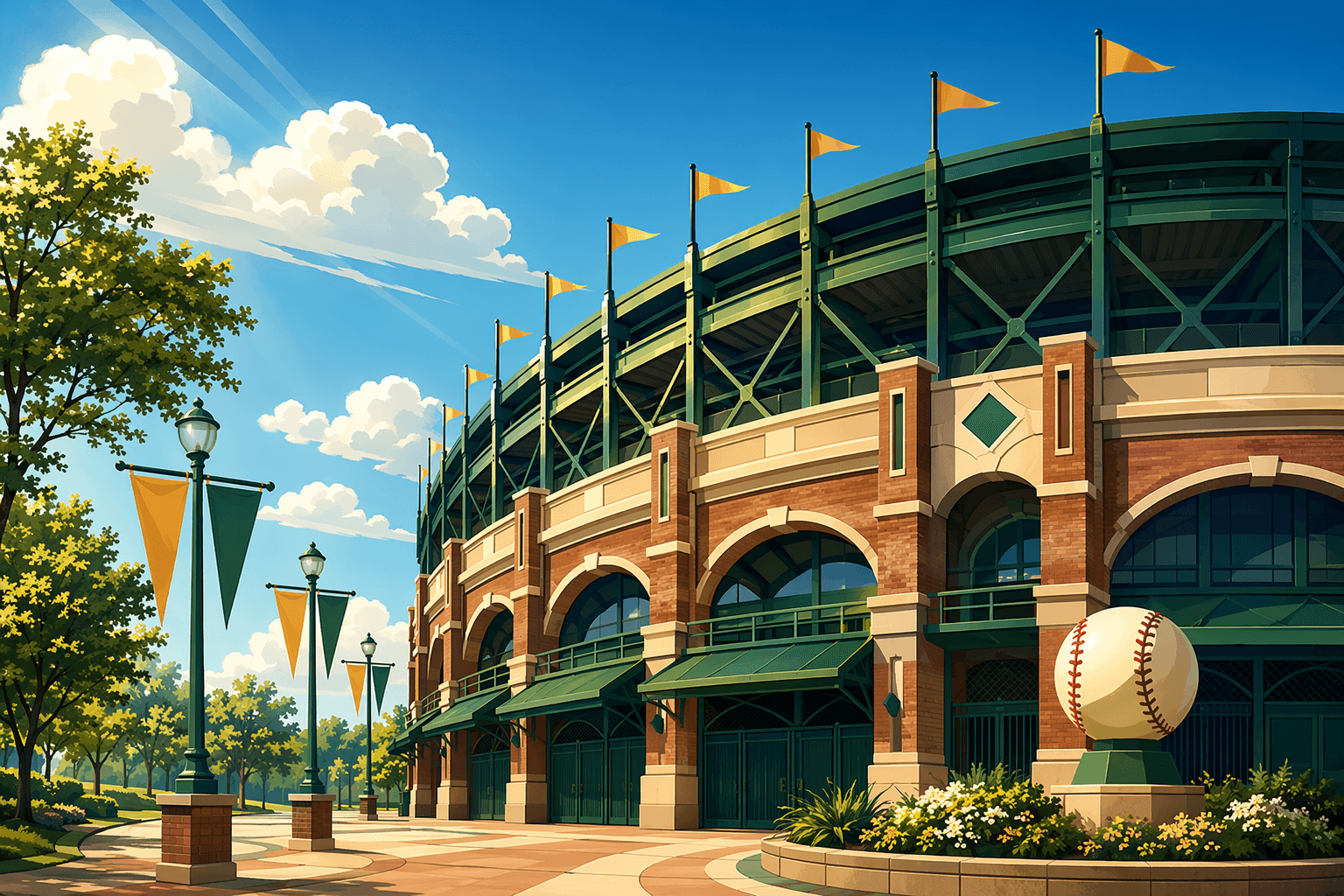 baseball game - illustration, Jake Team LLC
