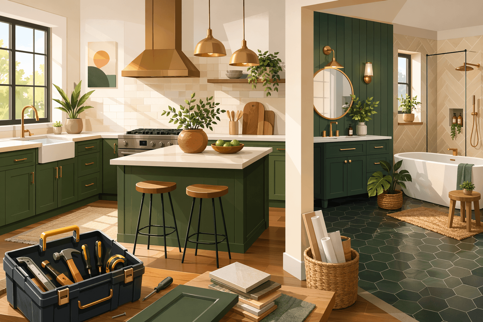 Home renovation - illustration, Jake Team LLC