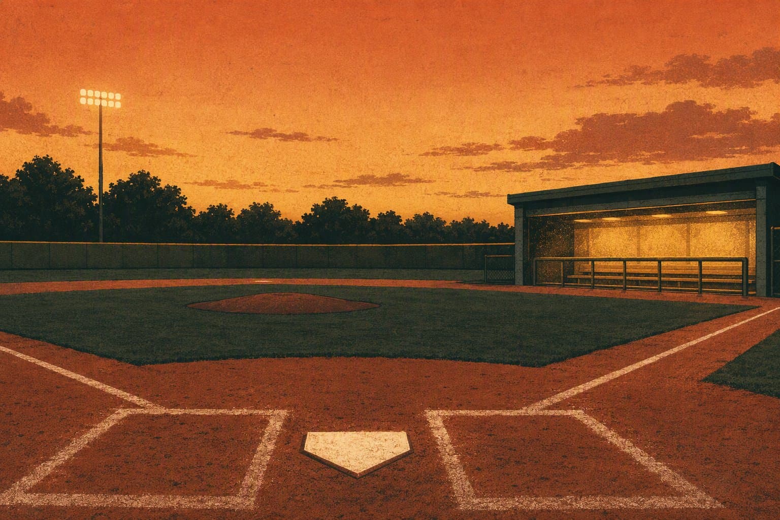 home baseball - illustration, Jake Team LLC