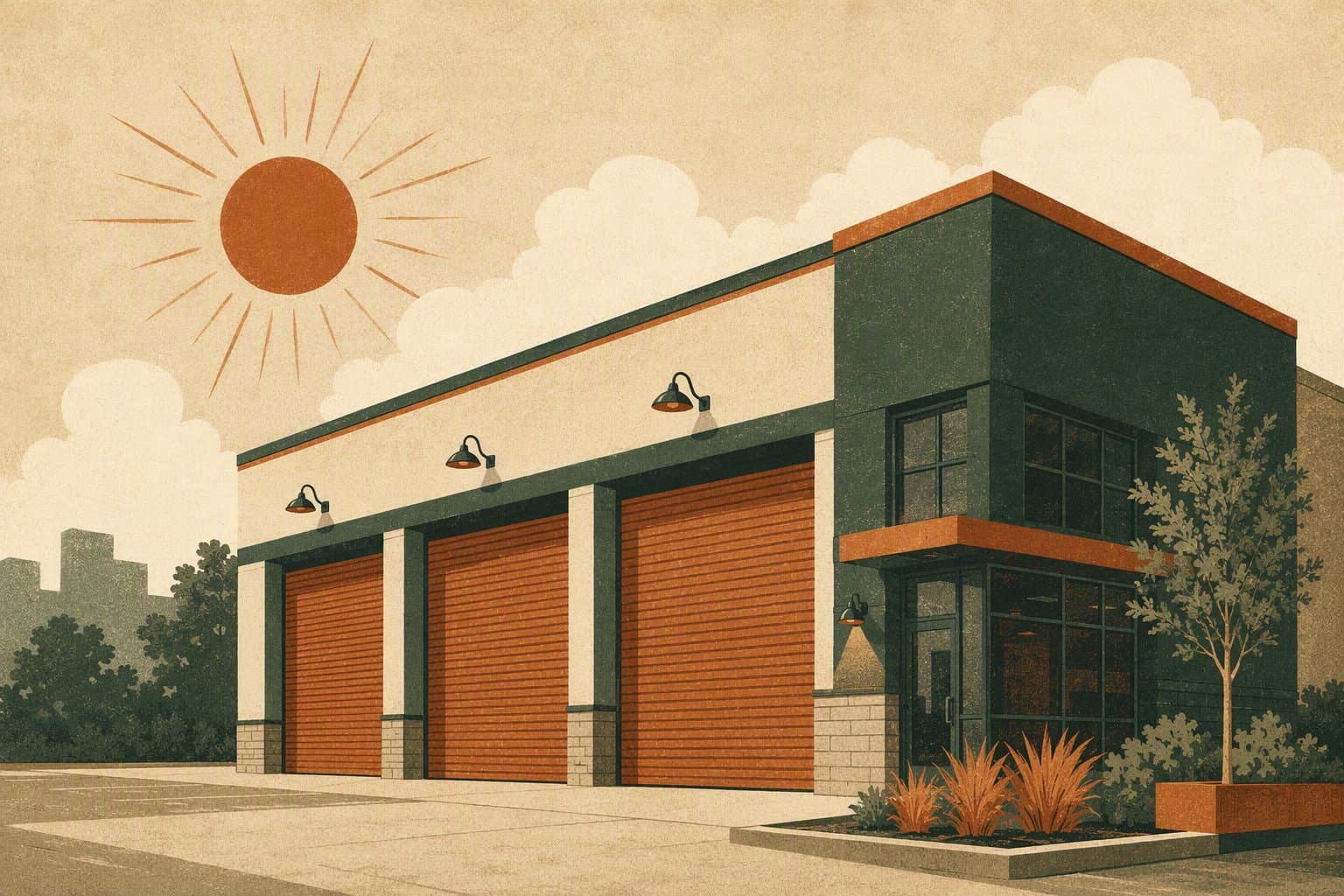 new commercial development - illustration, Jake Team LLC