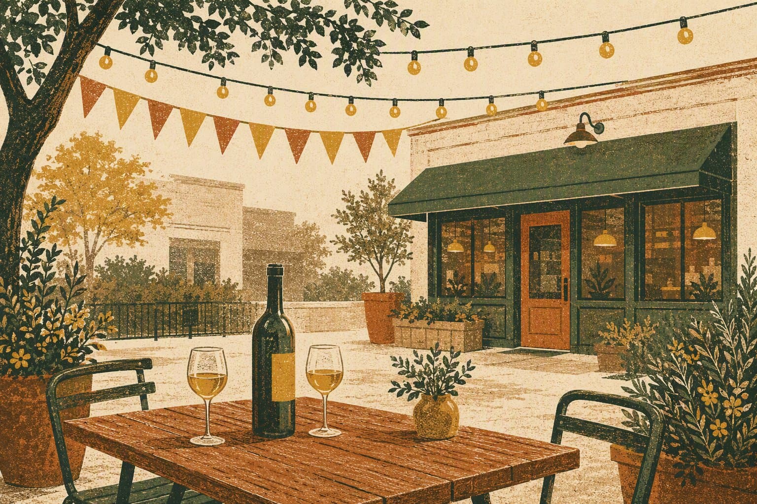 Community Wine Bar - illustration, Jake Team LLC