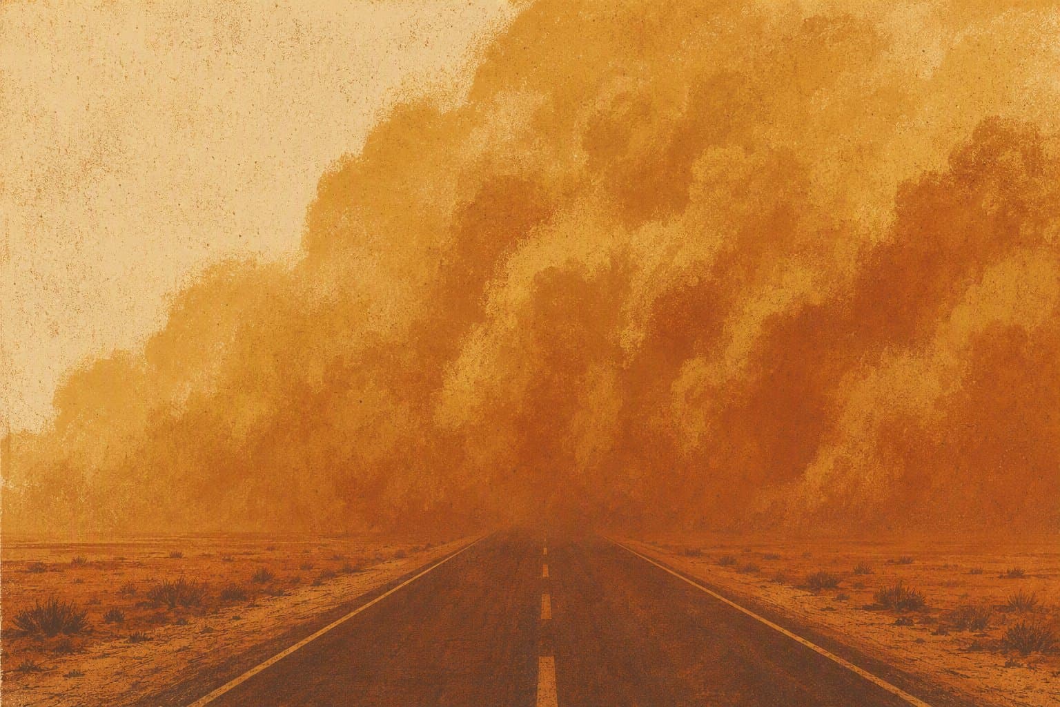 Dust storm monsoon - illustration, Jake Team LLC