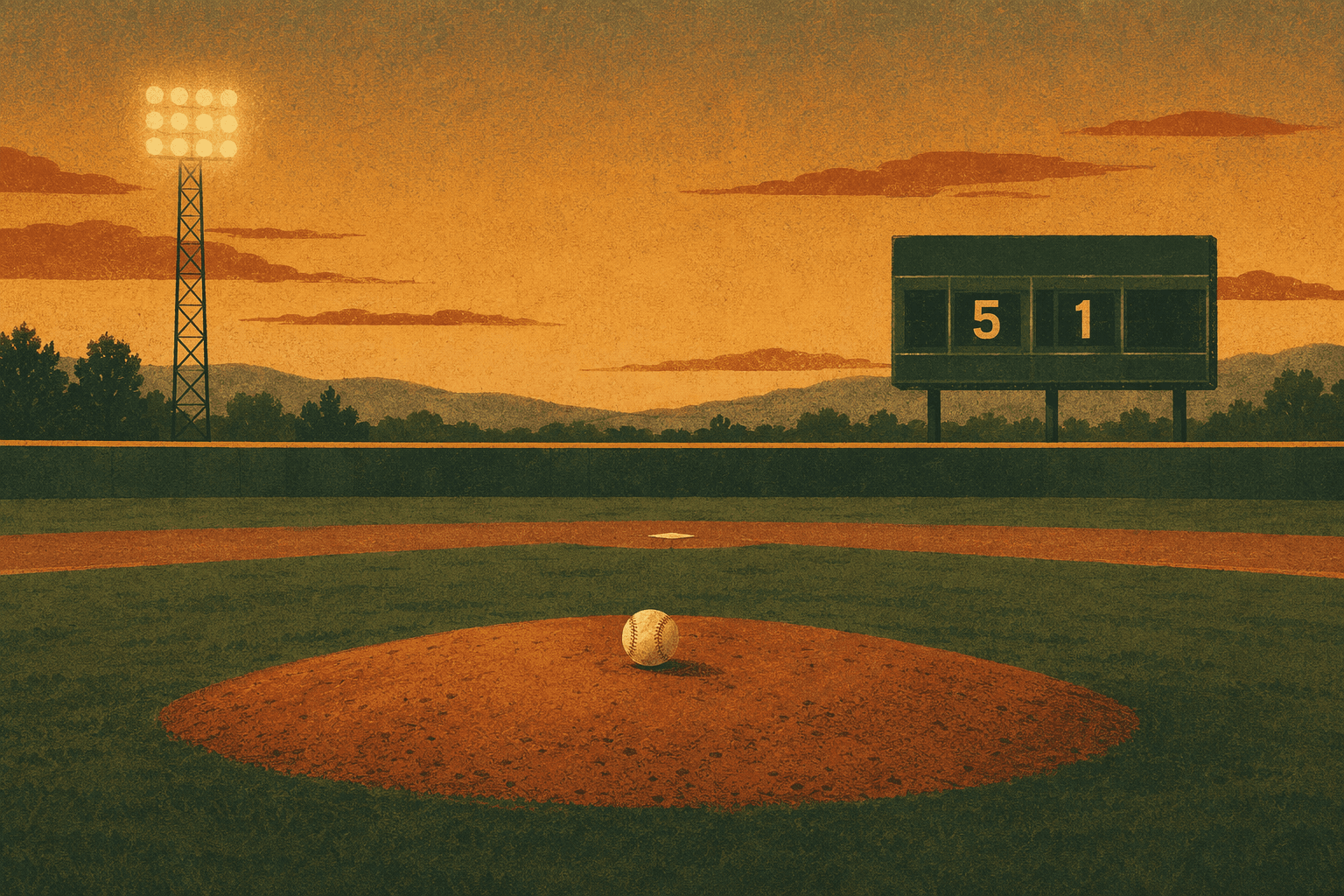 Baseball Shutout - illustration, Jake Team LLC