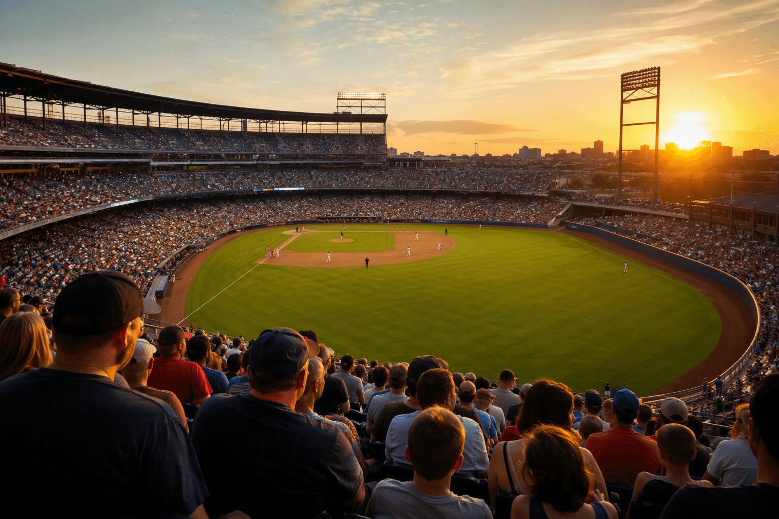 Baseball stadium atmosphere - illustration, Jake Team LLC