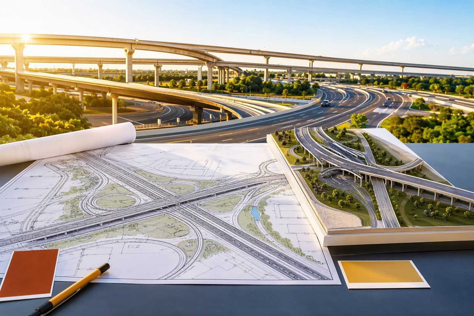 Freeway Widening Plan - illustration, Jake Team LLC