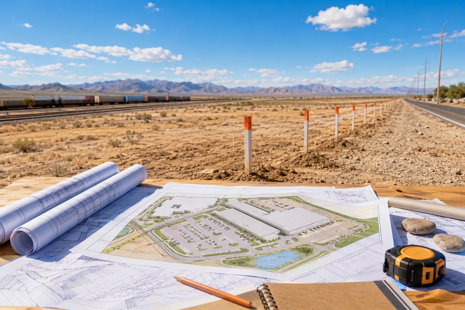 Industrial Land Planning - illustration, Jake Team LLC